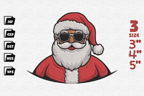 Bright Cool Santa Christmas Embroidery Review