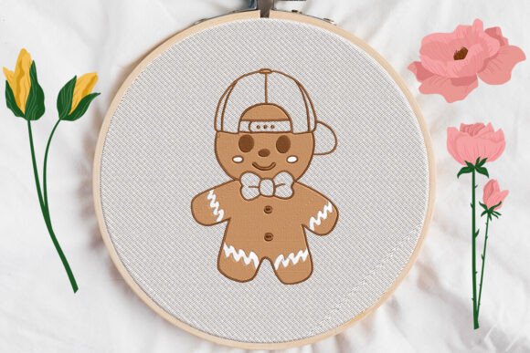 Gingerbread Candy Boy Applique Review