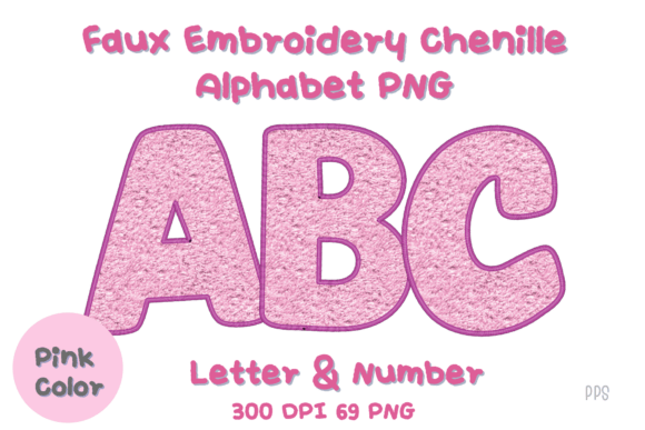 Pink Faux Embroidery Alphabet Review