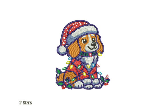 Review: Adorable Christmas Dog Embroidery Design