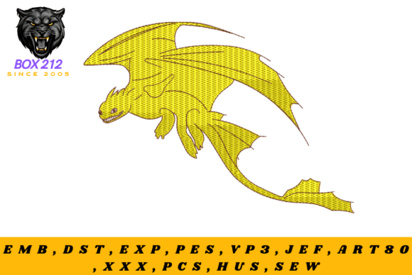 Review: Dragon Digital Embroidery Design for Gifts