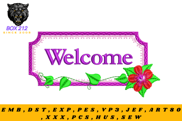 Review: Floral Frame with Welcome Embroidery