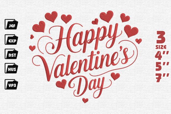 Review: Happy Valentines Day Embroidery for Business Merch