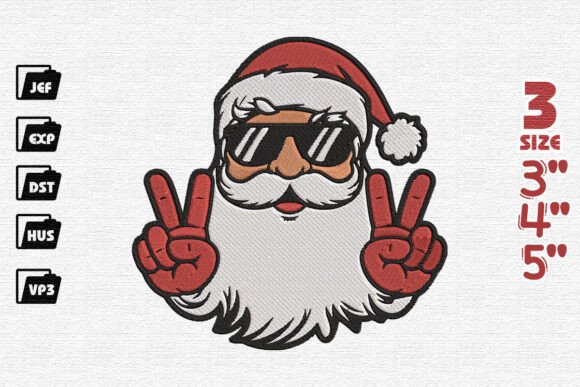 Review: Holiday Cheer Santa Embroidery for Etsy