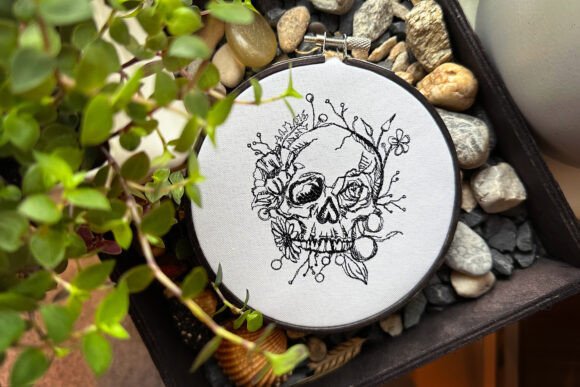 Review: Skull in Flowers Machine Embroidery