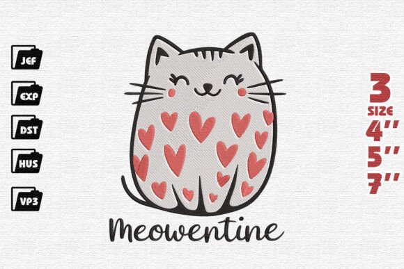 Review: Sweet Cat Valentine Embroidery for Real Projects