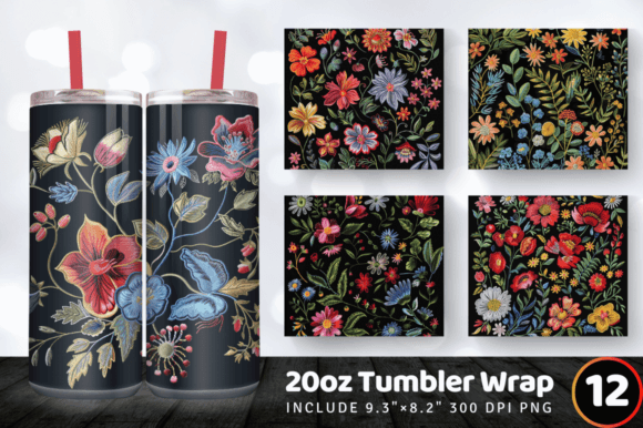 Reviewing Botanical Embroidery Floral Tumbler Wrap for Holiday Sales