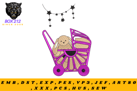 Reviewing the Baby Carriage Embroidery Design for Etsy