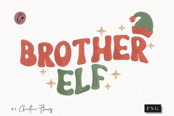 Reviewing the Faux Embroidery Brother Elf PNG