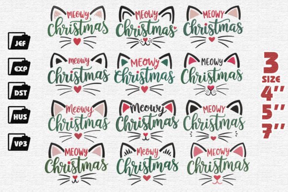Reviewing the Set of 12 Merry Christmas Embroidery